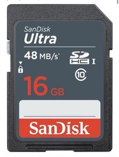 SanDisk Ultra SDHC UHS-I 16GB Class 10 High Speed Memory Card