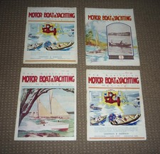 4 RARE 1930s MAGAZINES THE AUSTRALIAN MOTOR BOAT & YACHTING MONTHLY