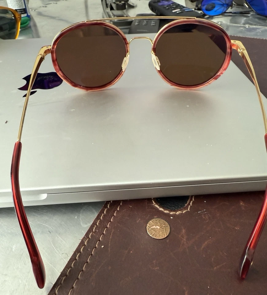 Очки солнцезащитные Serengeti GEARY смелые золотисто-красные/поляризованные драйверы золотистые 526004 52 мм - Изображение 3 из 4