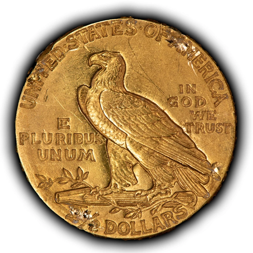 1914-D G$2.50 Indian Head Gold Quarter Eagle - Authentic US Coin - SKU-G5567 - Image 3 of 4