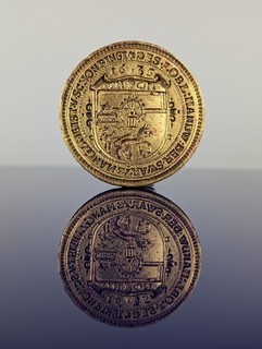Fine Bronze Dated 1635 Polish Guild Desk Wax Seal
