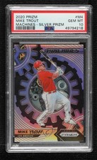 2020 Panini Prizm Machines Silver Prizm Mike Trout #M-4 PSA 10 GEM MT 15r3