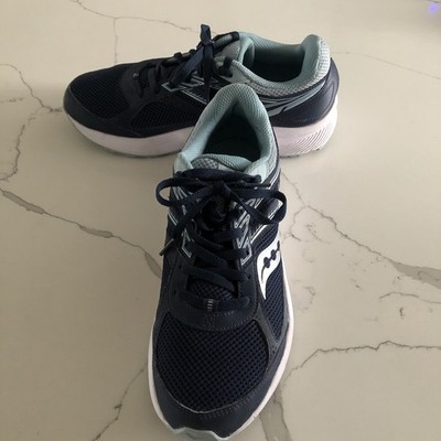 Saucony Cohesion Running Shoes Womens Size 10 S10628-3 Navy Light Blue XT-600