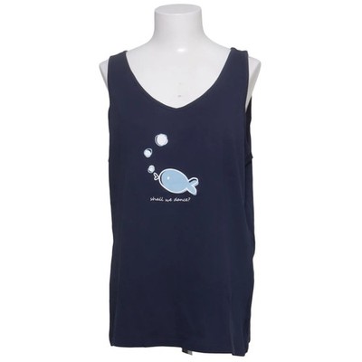 C&A, Tank­top, Größe: L/XL, Blau, Print, Damen #ty0