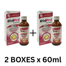 2 BOXES x 60ml Original RidPed Lotion Benzyl Benzoate 25 NEW