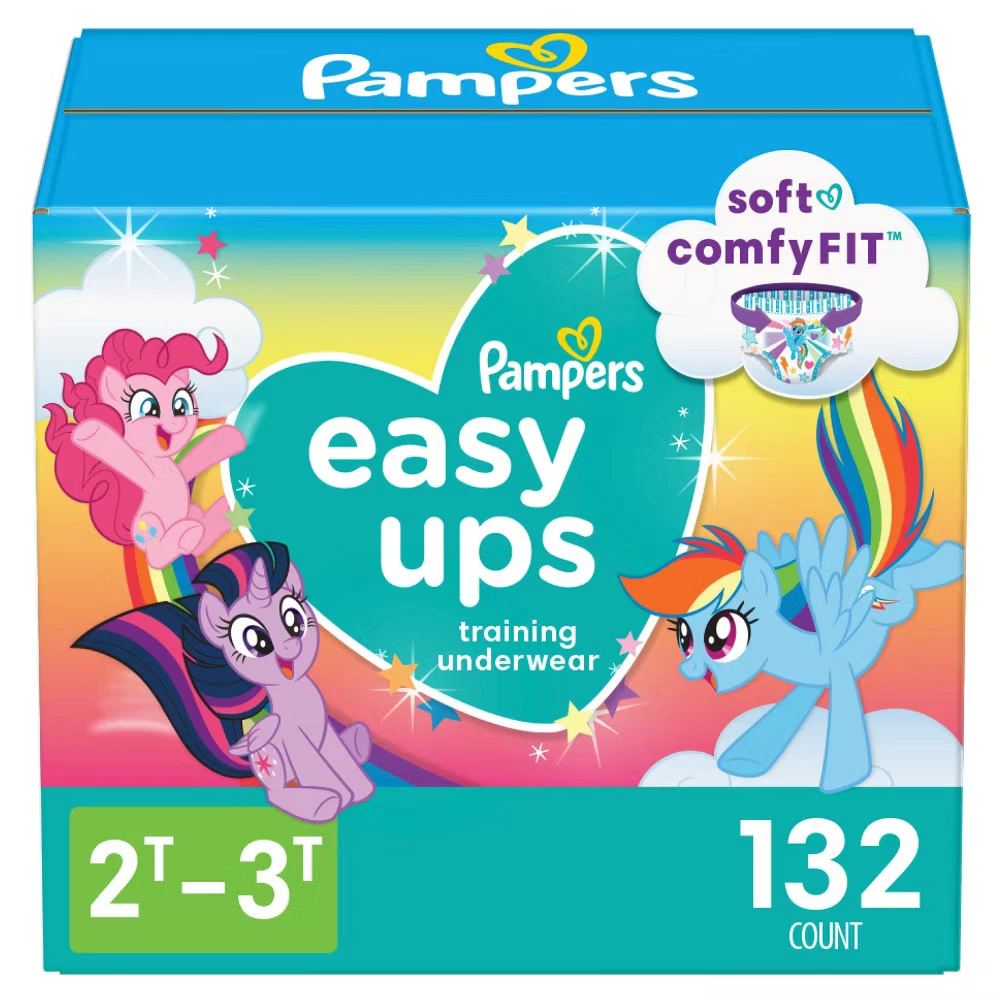 Pampers Easy Ups Girls' My Little Pony Disposable Training Underwear - 2T-3T
Opens in a new window o