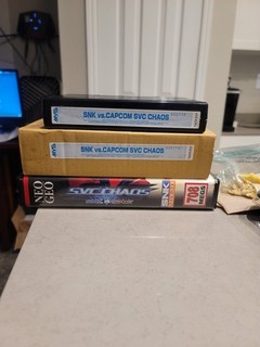 Working - Neo Geo MVS SNK vs. Capcom SVC Chaos full artwork kit - USA seller