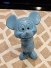 Vintage Mickey Mouse Blue 2.5" Rubber Figure Made in Hong Kong 1970s