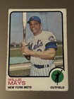 1973 Topps Baseball Willie Mays Card #305 Mets Vintage