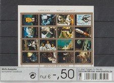 Block Briefmarken aus Ajman State - Weltall