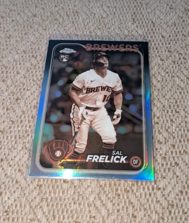 2024 SAL FRELICK TOPPS CHROME SEPIA REFRACTOR RC #39 (BREWERS)