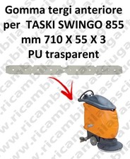SWINGO 855  BAVETTE AVANT pour TASKI rechange Autolaveuse suceur