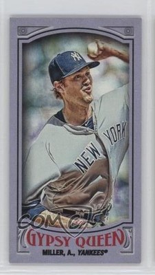 2016 Topps Gypsy Queen Mini Purple 241/250 Andrew Miller #140 4v5
