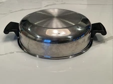 Saladmaster Dutch Oven Stock Pot 10" Dome Lid Cover Double-Handled