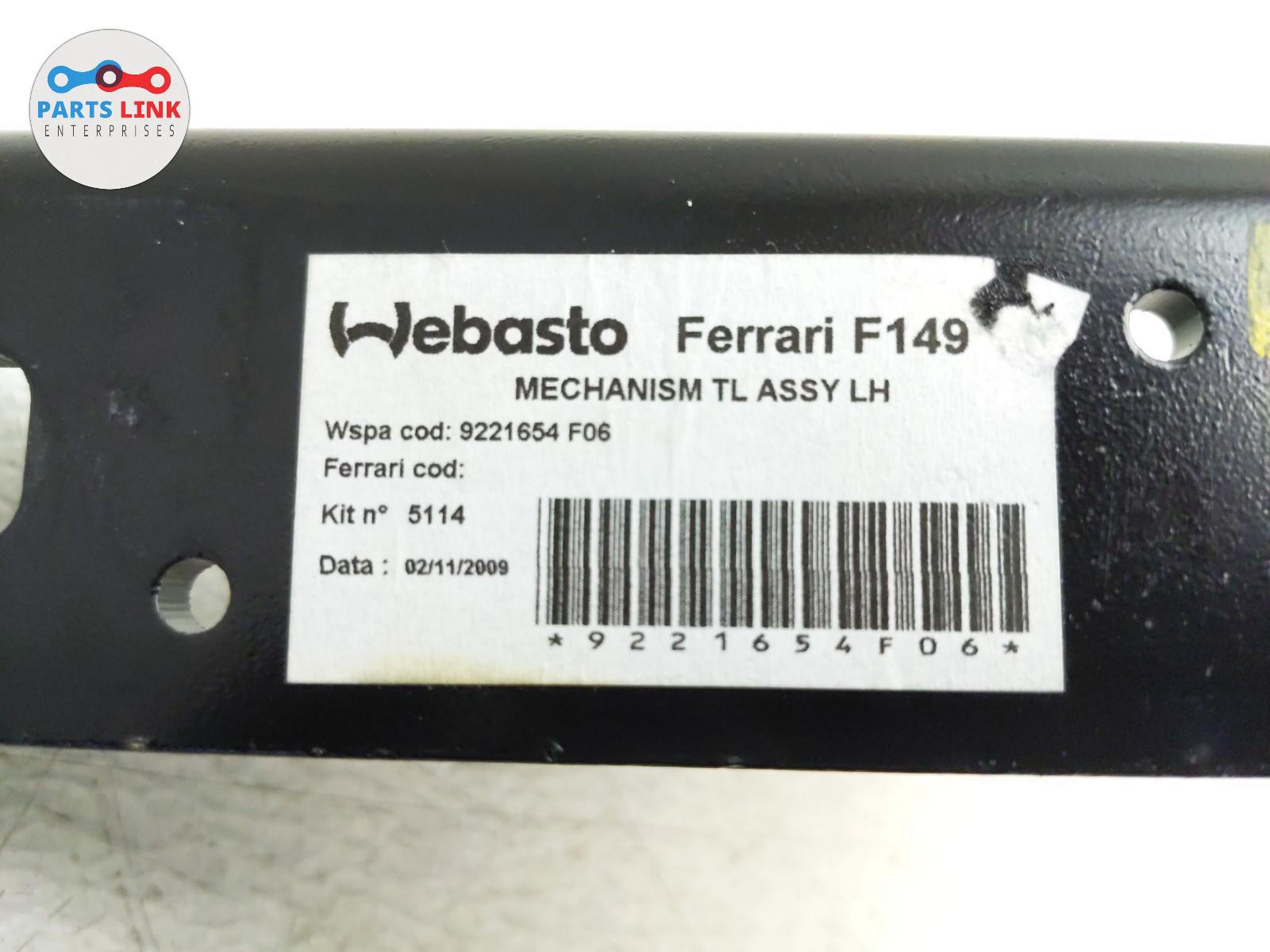Ferrari California 2008-2011 Rear Left Engine compartment lid hinge