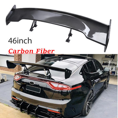 47'' Fiber Rear Trunk Spoiler Wing Adjustable GT-Style For KIA Stinger Optima
