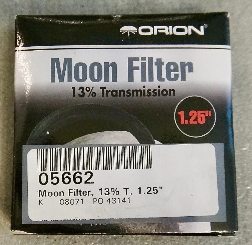 Orion #05662 Moon Filter 13% Transmission 1.25" Plus Star finder & Mini Red Lt - Image 3 of 4