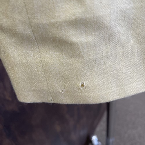 Ravazzolo Hand Tailored Italy Loro Piana Herringbone Yellow Cashmere Jacket 44R - Picture 7 of 14