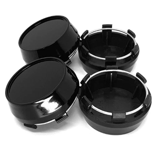Fit For Wheel Center Caps Universal Rim Chrome Hub Cap 60mm No Logo Black Base