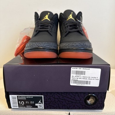 Nike J. Balvin x Air Jordan 3 Retro Rio Men's Size 10 FN0344-001