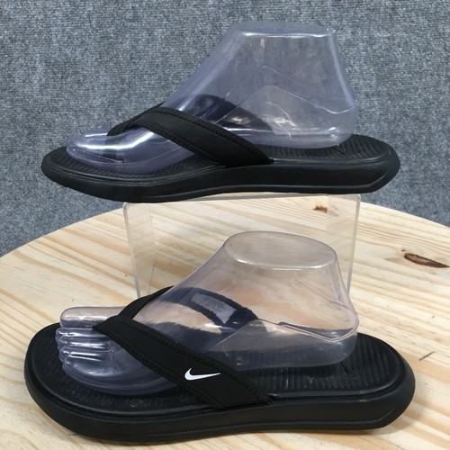 Nike Sandals Womens 9 Ultra Celso Flip Flop Black Slip On Open Toe 882698-002 - Picture 2 of 16
