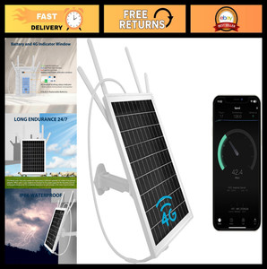 15W Solaire WiFi Routeur 4G LTE Modem, Booster de signal extérieur, SIM Fente, IP66 Eau