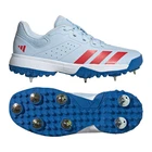 2026 adidas Howzat Spike Cricket Shoes - Blue/Red - Senior - Free P&P