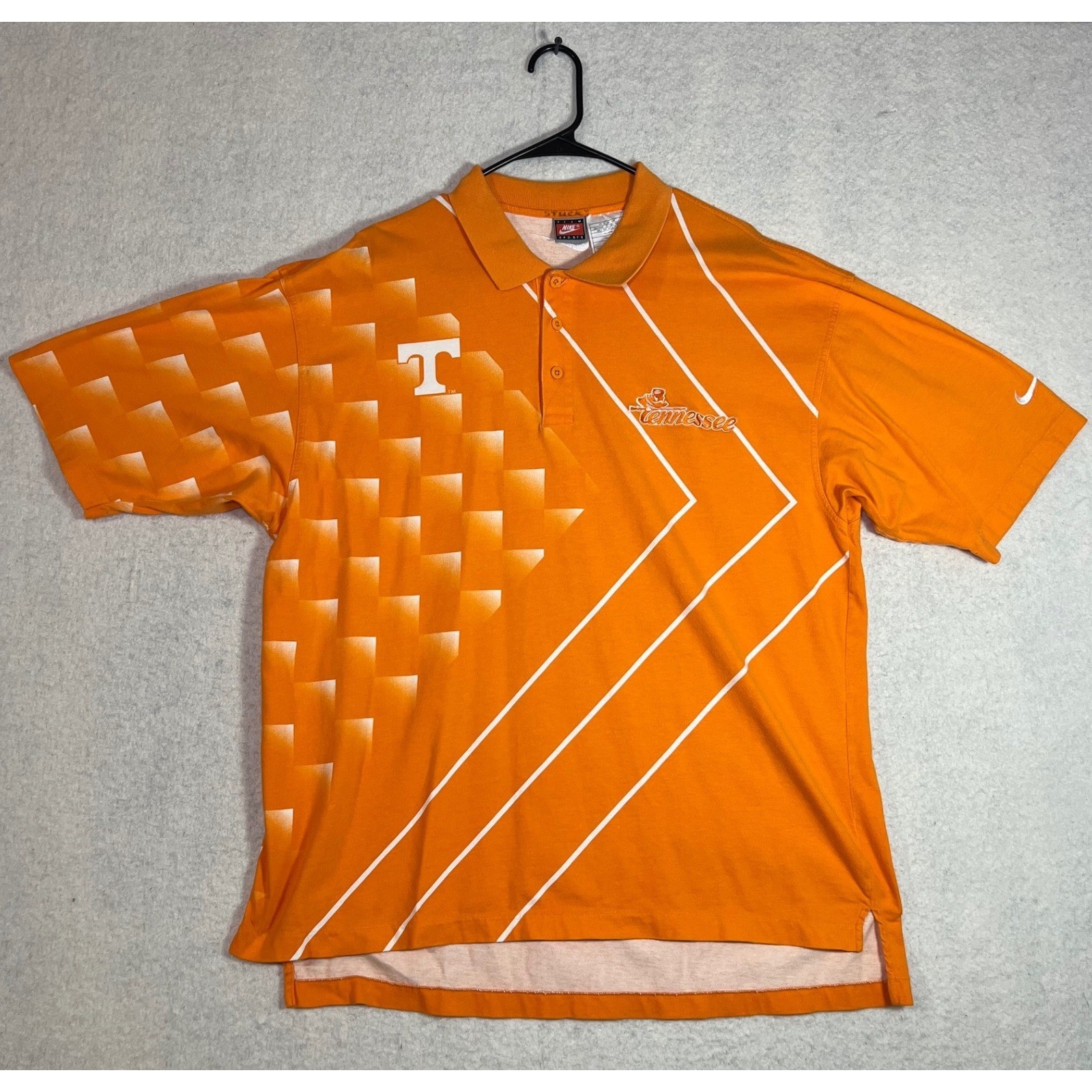 Vintage Nike Tennessee Volunteers Orange Polo Shirt NCAA Mens XXL Cotton