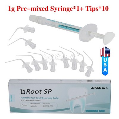 Dental nRoot canal bioceramic sealer Endo Filling Cement SP 1g Syringe 10 Tips