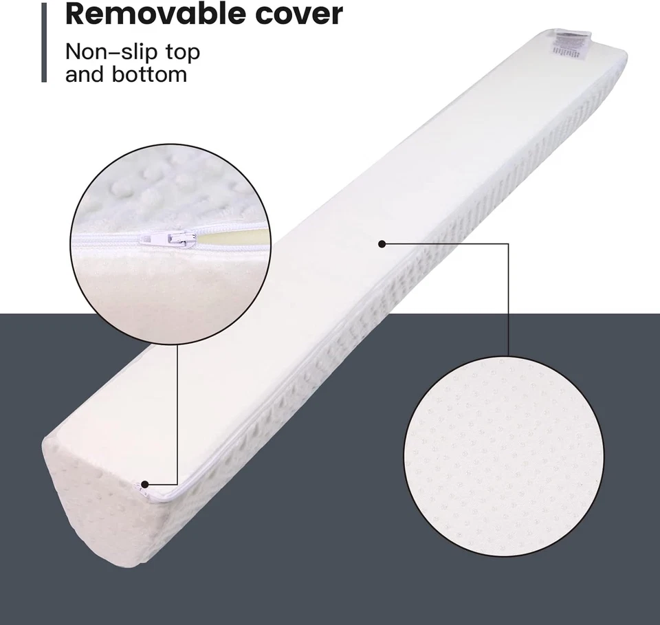 Parachoques de cama de bebé para niños pequeños riel protector de cama de espuma para cama de niños pequeños bomba de cama Foto 3 de 4