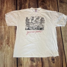 Vintage 90s Latin Plague Rat/Flea Art Tshirt Size XL Made In USA Double Sided
