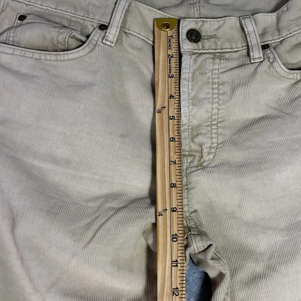 Pantalones informales de pana tostados estándar de pierna recta para hombre talla 33 7 for All Mankind Foto 2 de 4