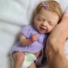 10" Mini Unpainted Reborn Doll Kit Salia Body Parts Vinyl Blank Mold Preemie Toy