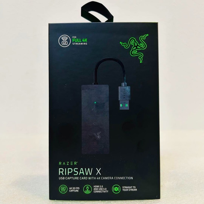 Razer Ripsaw X USB Capture Card / Dongle - 4K 30 - USB 3.0 - HDMI 2.0