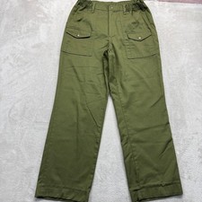 Boy Scouts America Pants Men's 32 Official Uniform Olive Green Cargo Camp Hike