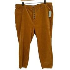 Anthropologie Pilcro High-Rise Button-Fly Skinny Corduroy Pants Sz 22w plus new