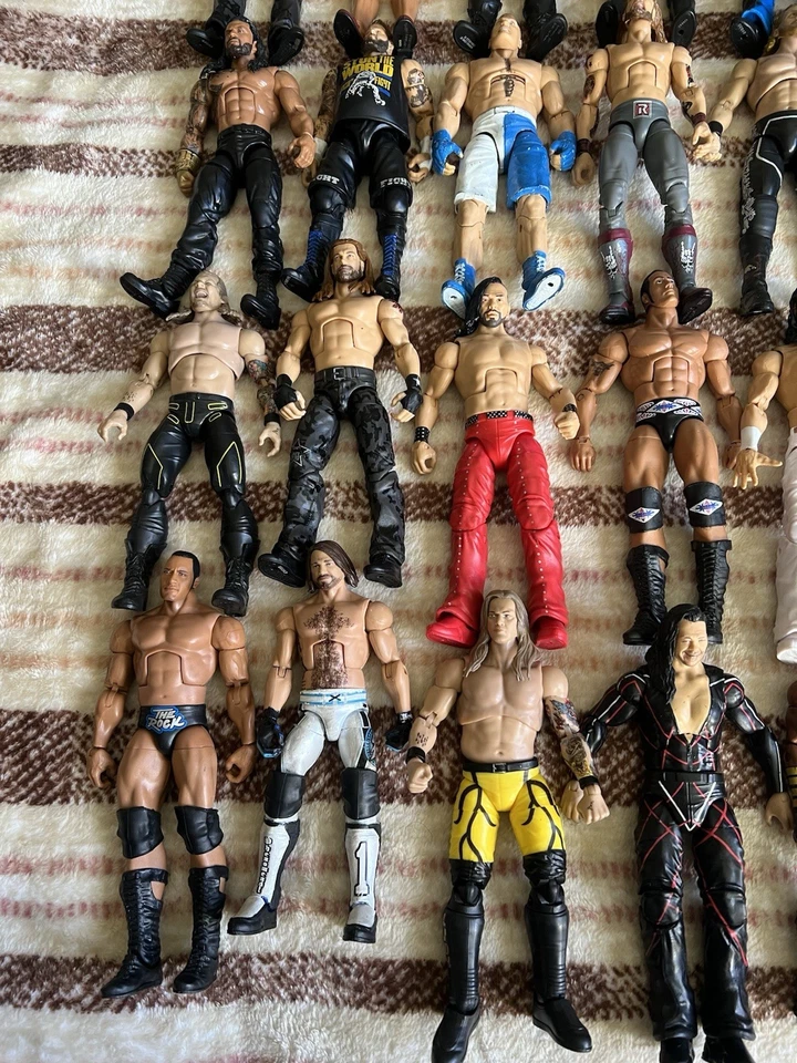 Lote de 23 figuras de lucha libre coleccionables WWE y AEW Foto 4 de 4