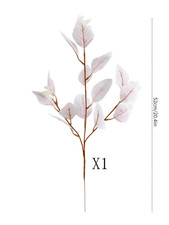 Pink Artificial Eucalyptus Stem 52cm For Home Wedding Decor X1