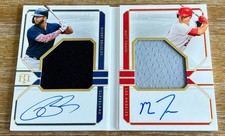 BOBBY BRADLEY / MATT THAISS 2020 Panini National treasures DUAL JERSEY AUTO #/99