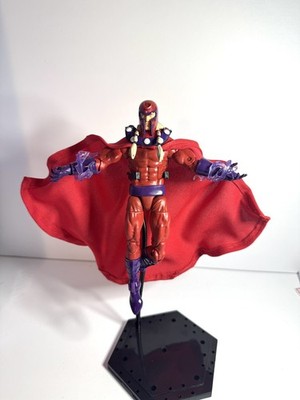Custom Handmade Red Wired cape For Marvel Legends Magneto 6'' Figure 1/12