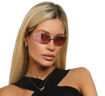 Miu Miu MU A50S 1BC70J Unisex Rectangle Sunglasses in Silver with