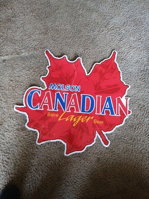 Rare Molsen Canadian Maple Leaf Lager Beer Sign