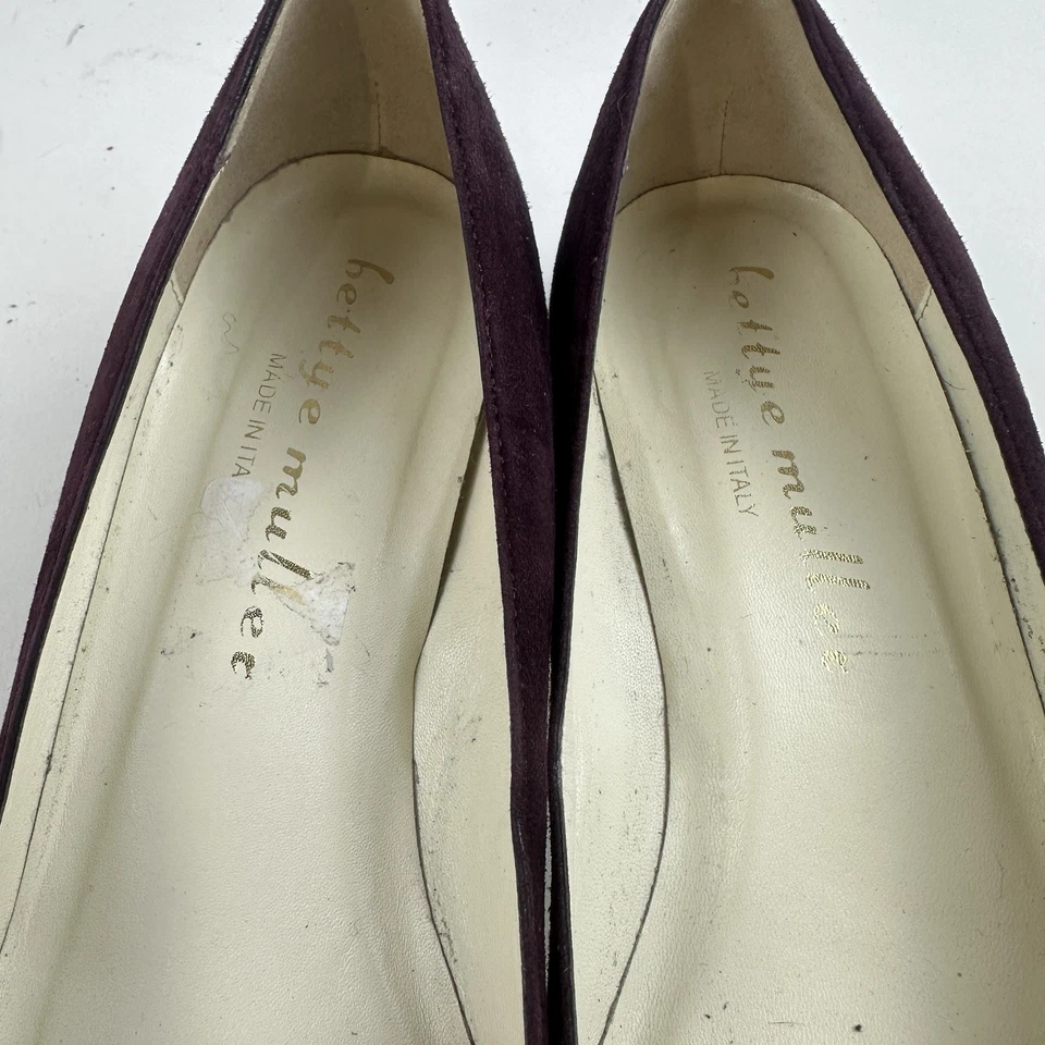 Bettye Muller туфли-лодочки замшевые каблуки размер 6,5 США 36,5 ЕС темно-красный бордовый - Изображение 3 из 4