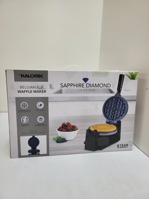 Kalorik Belgian Flip Waffle Maker With Non-Stick Diamond Coating