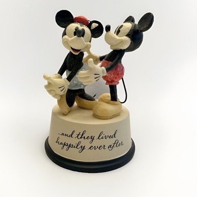 Disney Hallmark Mickey & Minnie Figurine,  And They Lived Happily Ever After. 