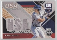 2020 Elite Extra Edition USA Baseball Material Black Robert Hassell III 1h6a