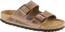 Birkenstock Men's Arizona Soft Footbed Open Toe Sandals, Brown Tabacco Brown