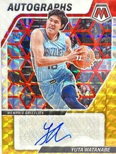 Yuta Watanabe Autograph Card Gold Mosaic