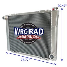 26 X 19 Overall Performance Radiator For Chevy Gm Crossflow Universal Racing