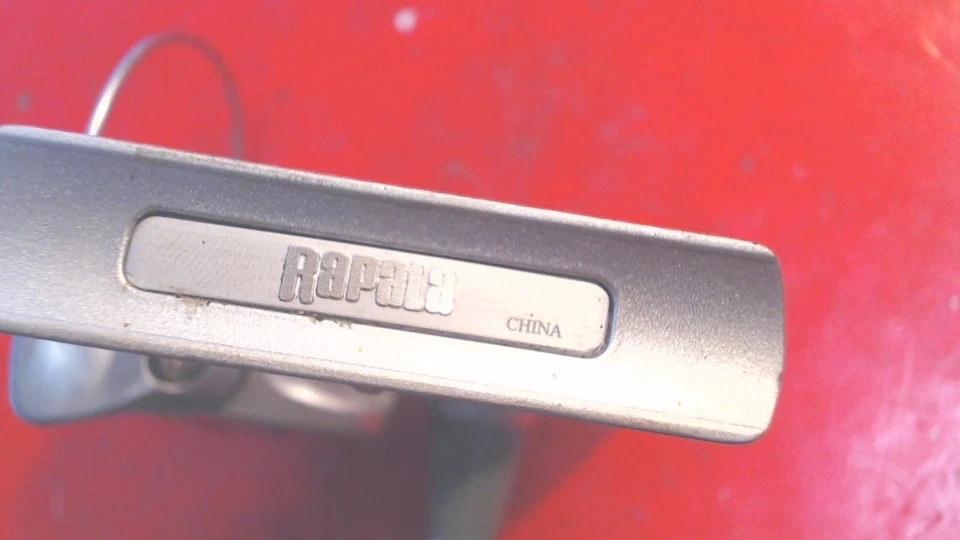 Carrete de pesca giratorio RAPALA-Rap 120 vintage-carrete color dorado-funcionando- Foto 4 de 4